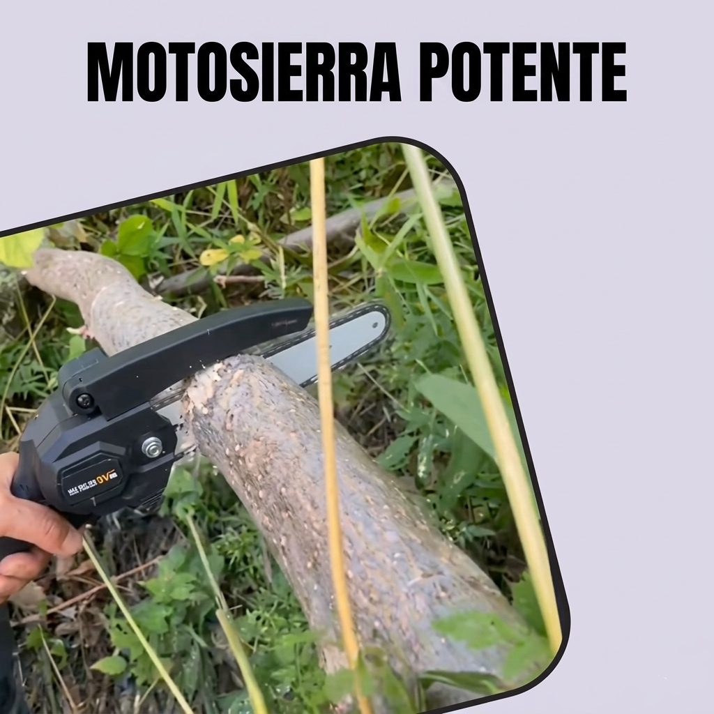 TurboSaw X - Motosierra eléctrica de 6 pulgadas con batería de uso intensivo (ET3)
