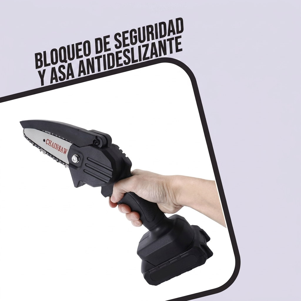 TurboSaw X - Motosierra eléctrica de 6 pulgadas con batería de uso intensivo (ET3)