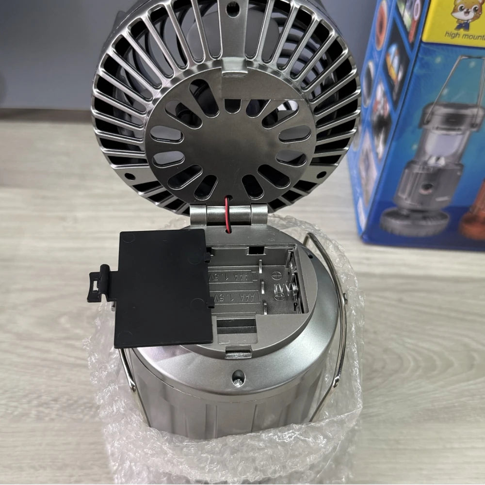 LANTERNA DE VENTILADOR SOLAR 5 EN 1